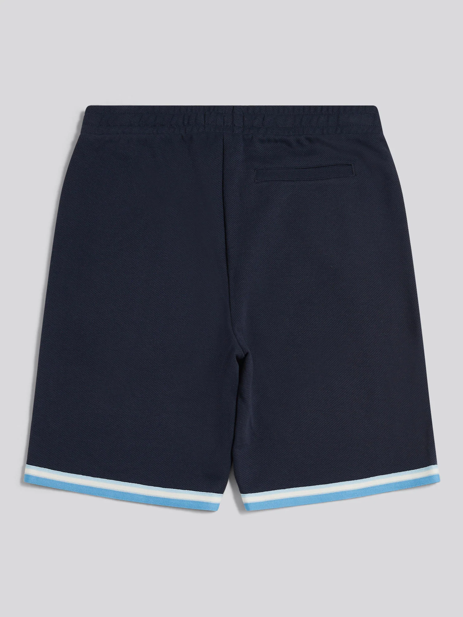 Mens Twill Taped Sweat Shorts Dark Sapphire Navy - Image 6