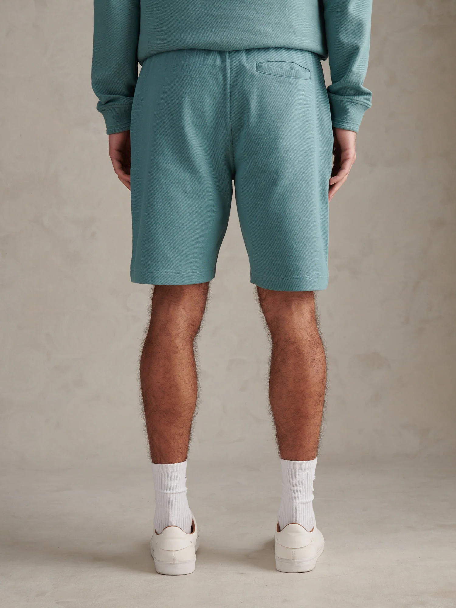 Mens Twill Texture Jersey Short Arctic - Image 4