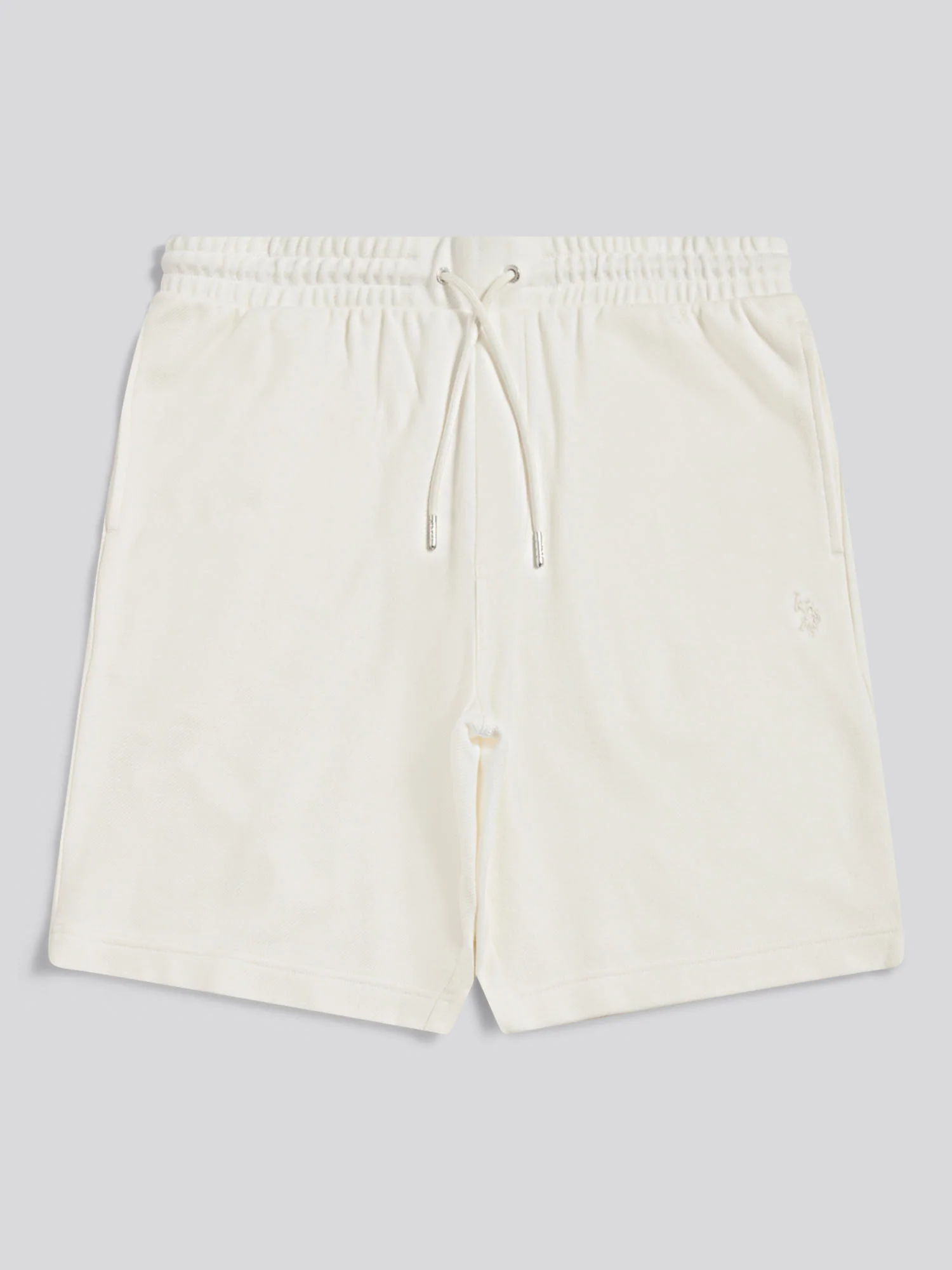 Mens Twill Texture Jersey Short Whisper White - Image 5