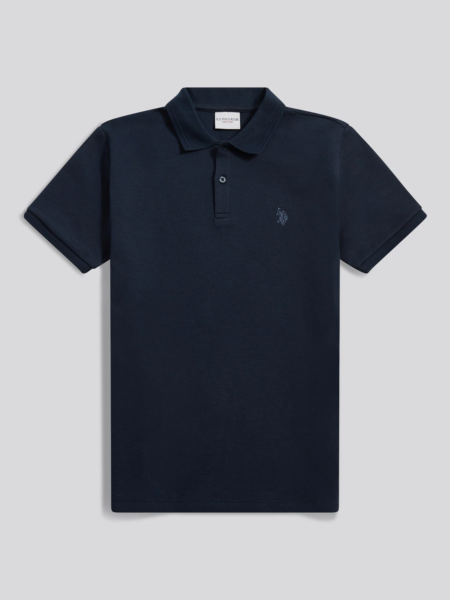 Twill Tekstura Polo Dark Sapphire granatowy/księżycowy światło niebieski - Image 5