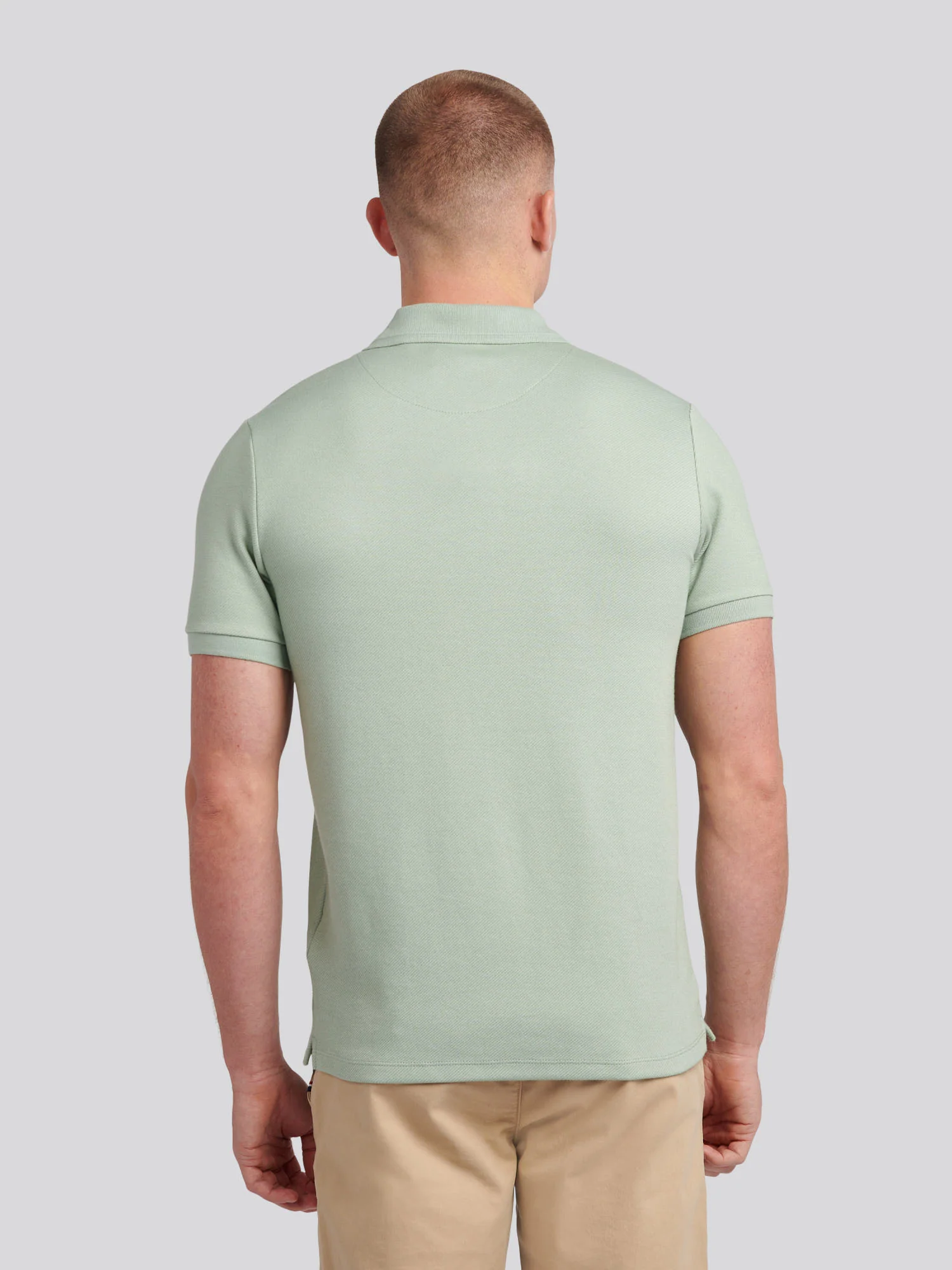 Twill Tekstura Polo Iceberg Green - Image 4
