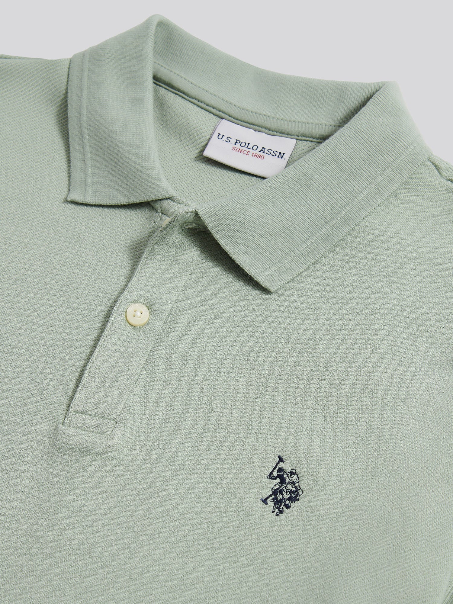 Twill Tekstura Polo Iceberg Green - Image 7