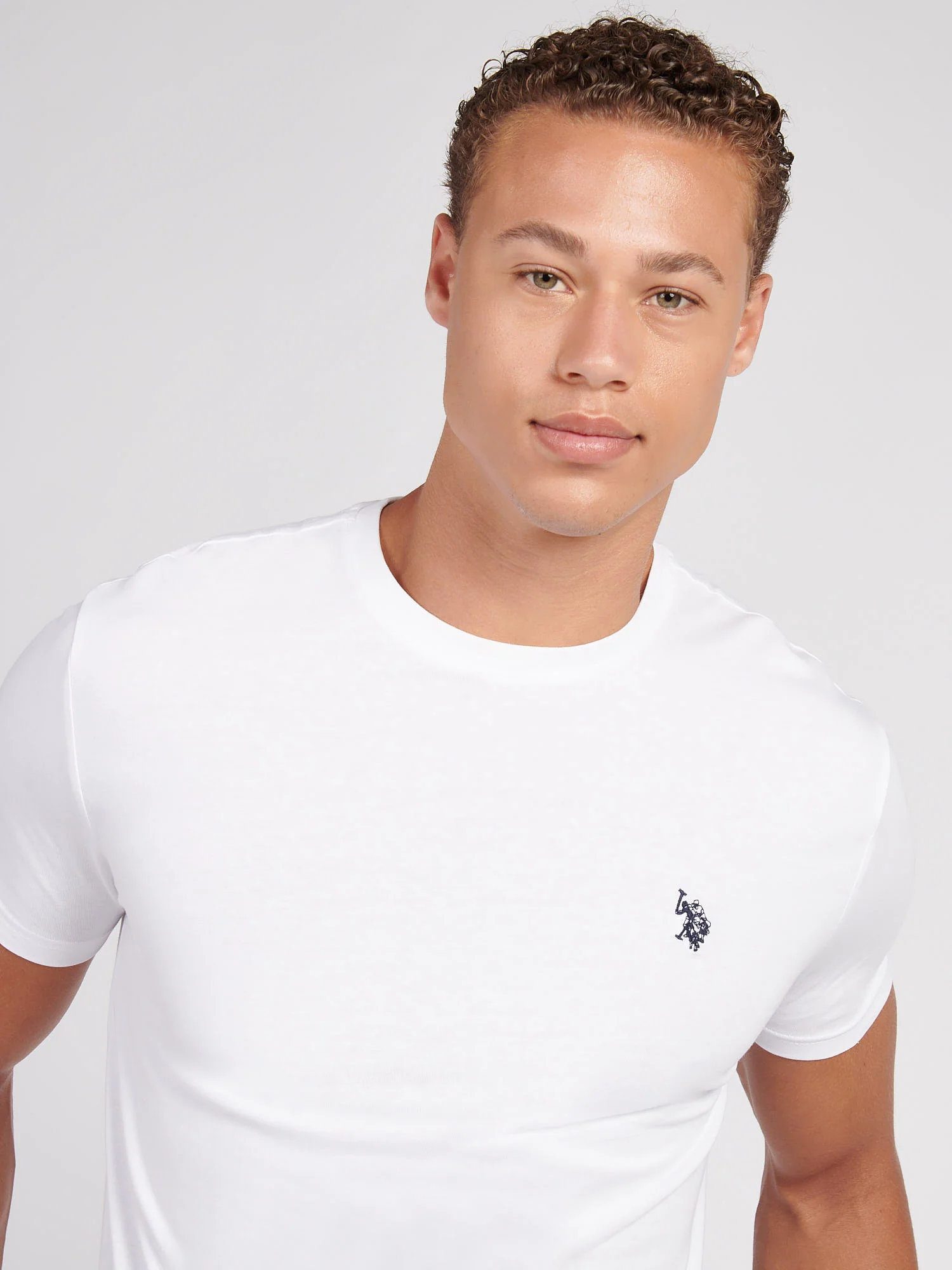 T-shirt z tyłu USPA Bright White - Image 2