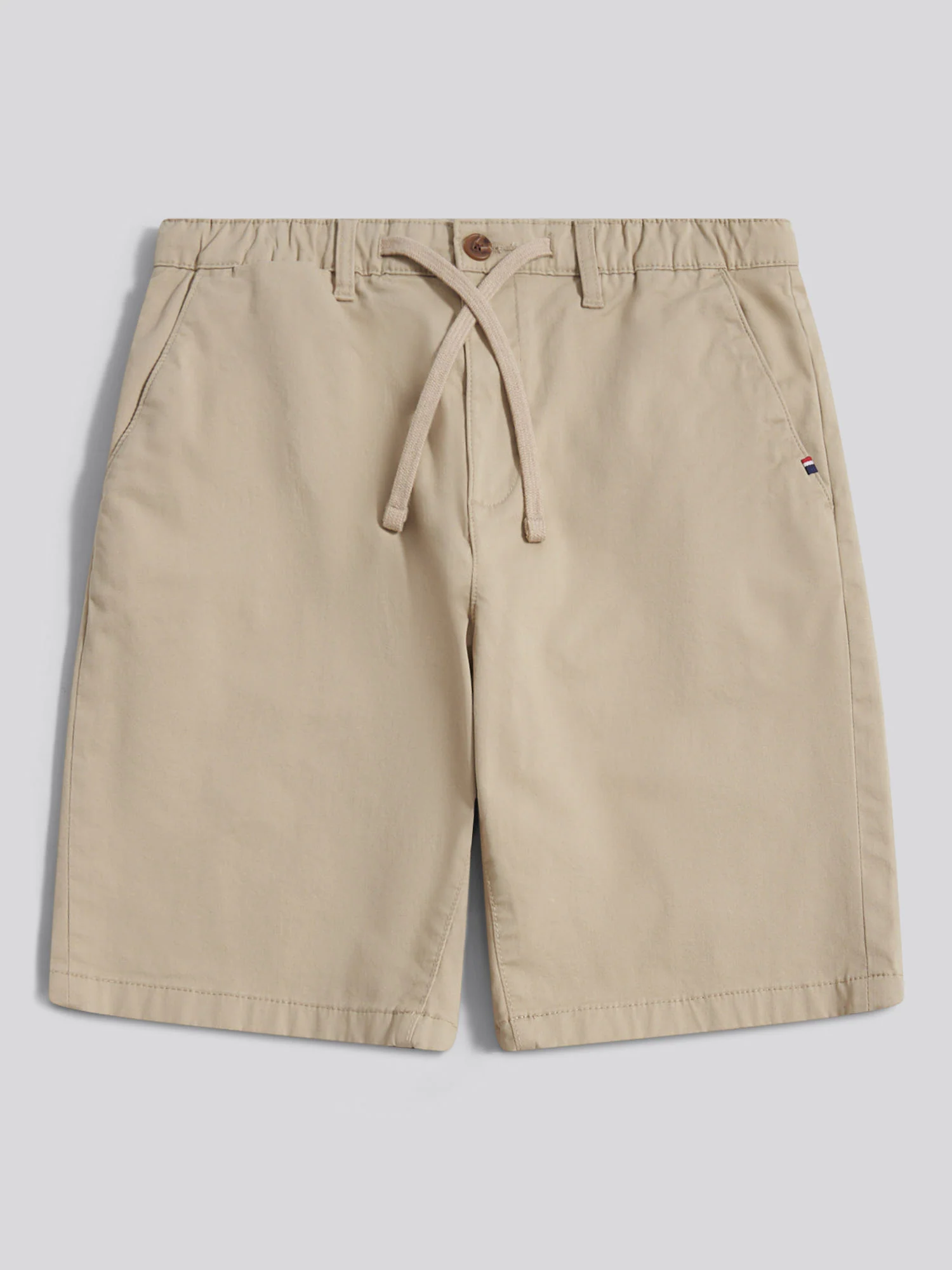Mens Comfort Waist Classic Chino Shorts Trench Coat - Image 5