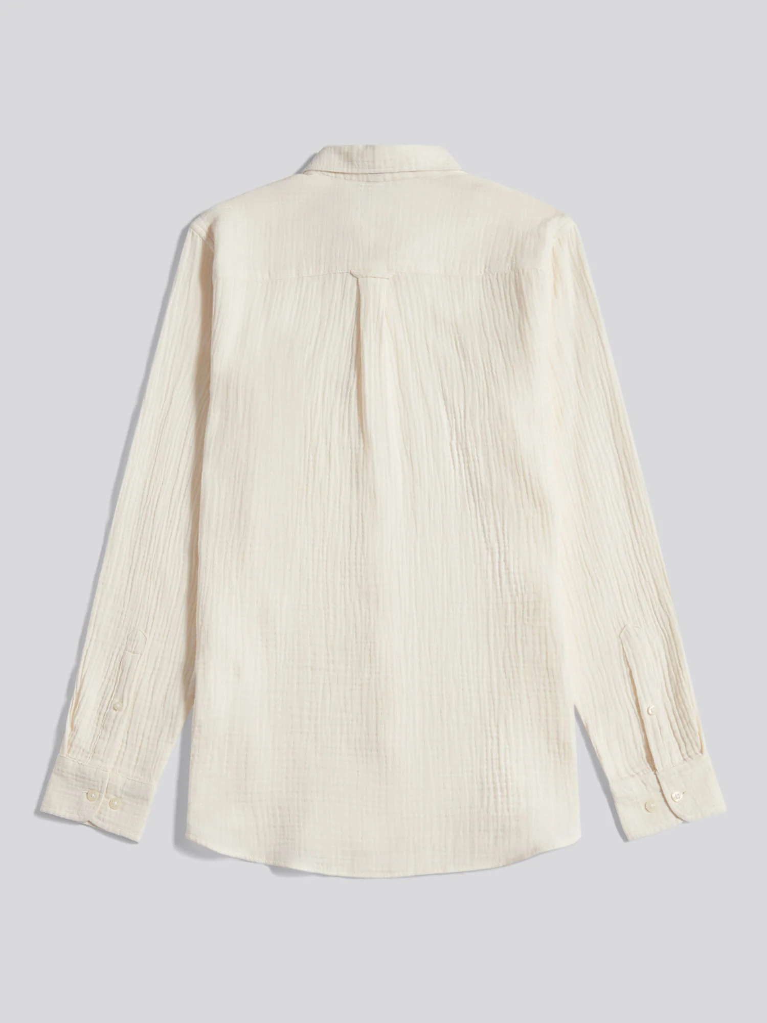 Mens Double Cloth Shirt Whisper White - Image 2