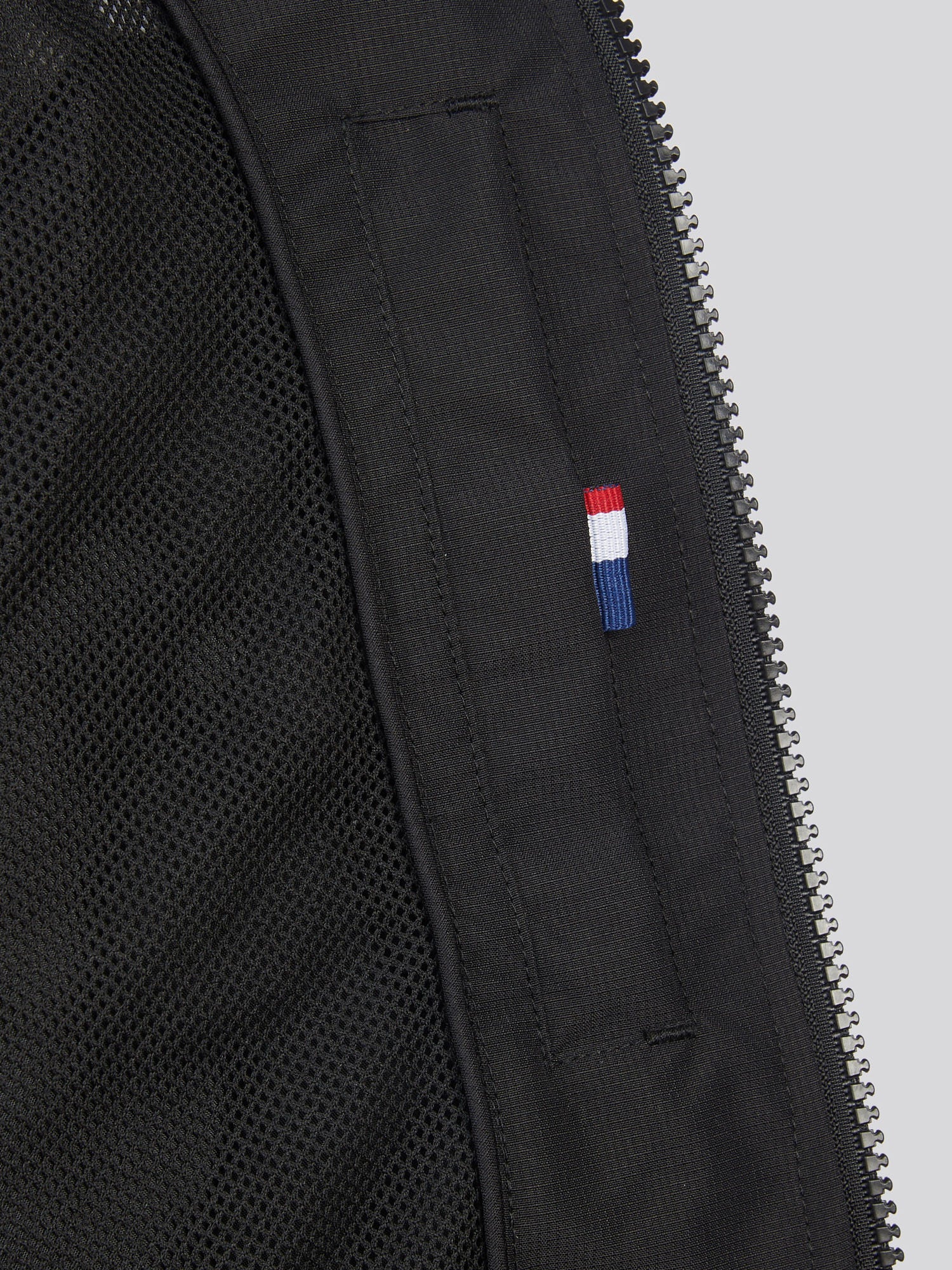Boys Mesh Lined Hooded Windbreaker Black Bright White DHM - Image 10
