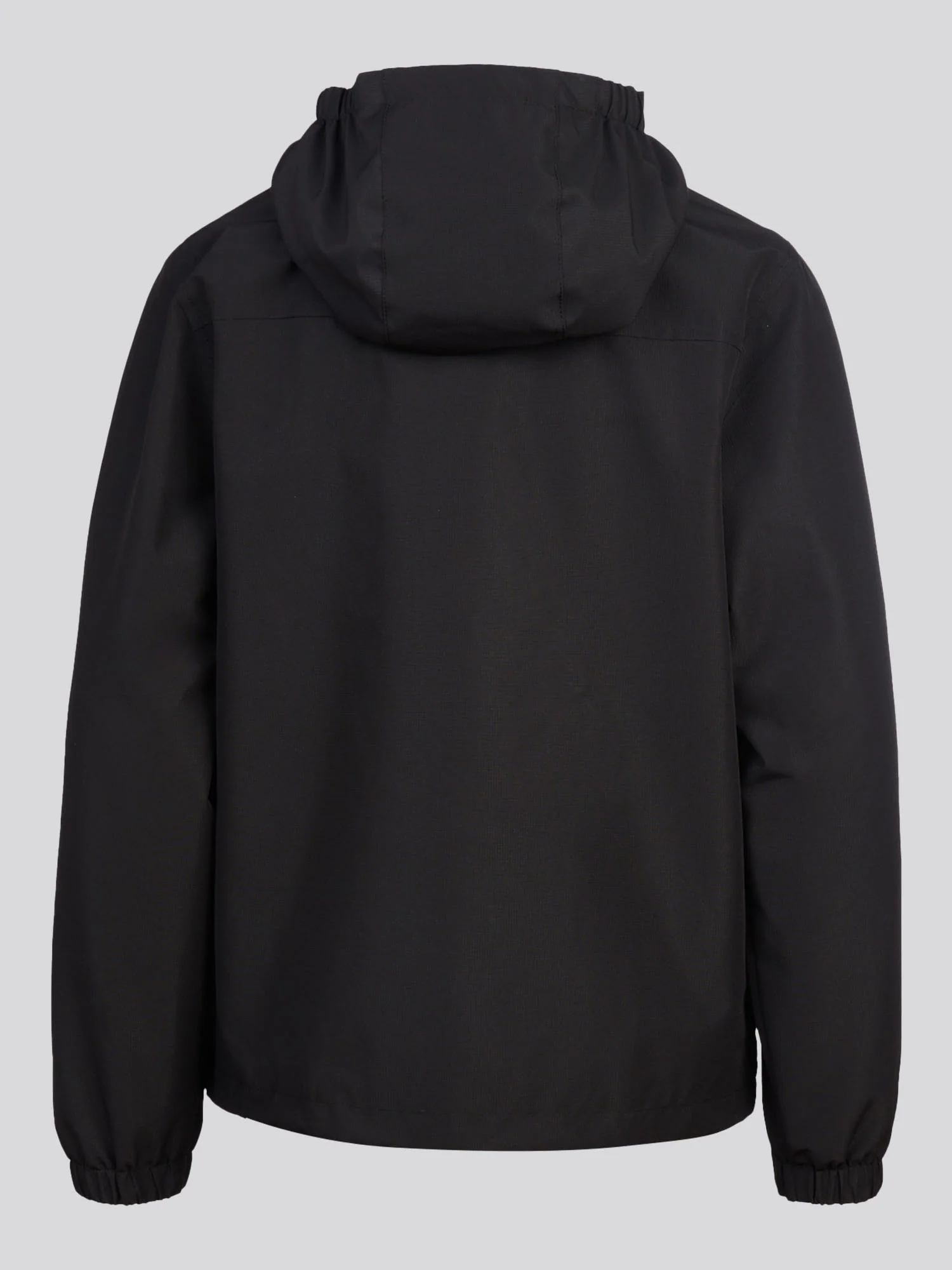 Boys Mesh Lined Hooded Windbreaker Black Bright White DHM - Image 8