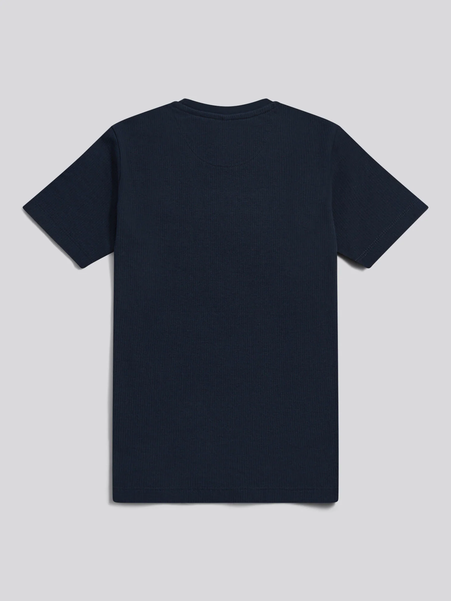 Pionowa tekstura Tshirt ciemny szafir granatowy/księżycowy światło niebieski DHM - Image 6