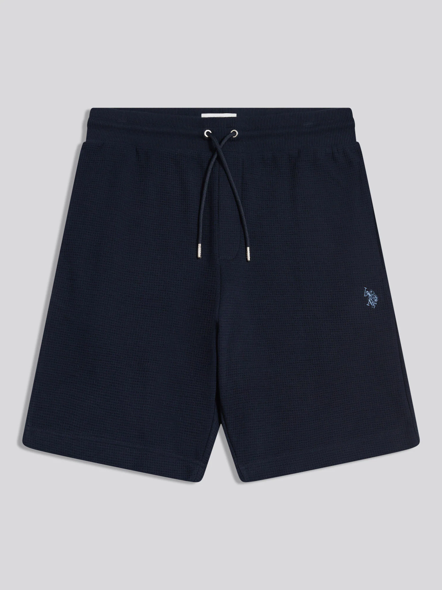 Mens Waffle Sweat Shorts Dark Sapphire Navy - Image 5