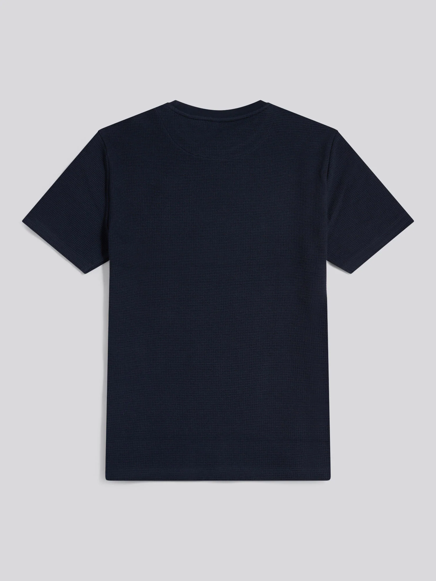 Mens Waffle Jersey T-Shirt Dark Sapphire Navy - Image 6