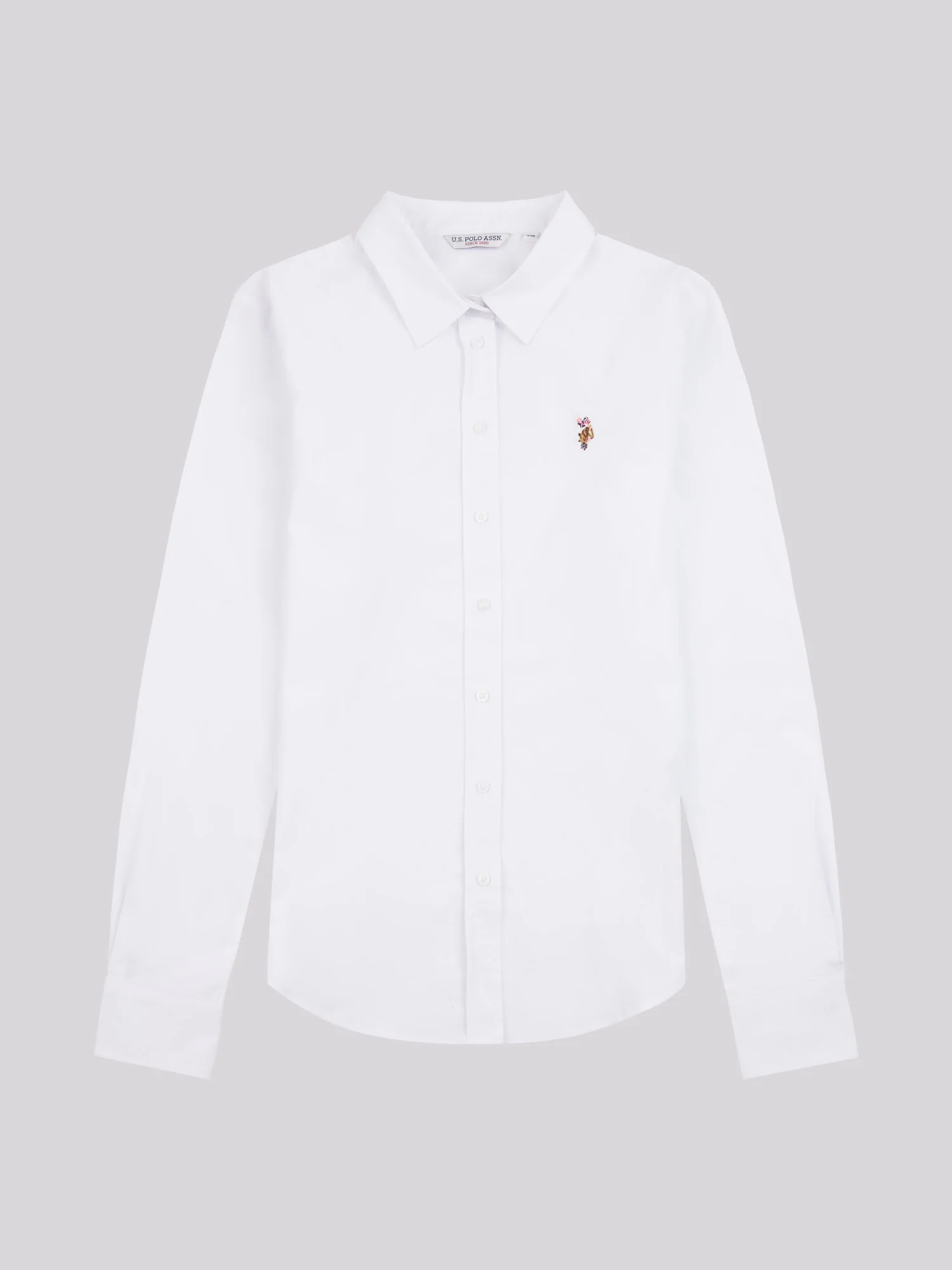 Women Classic Fit Shirt w jasnej bieli - Image 5