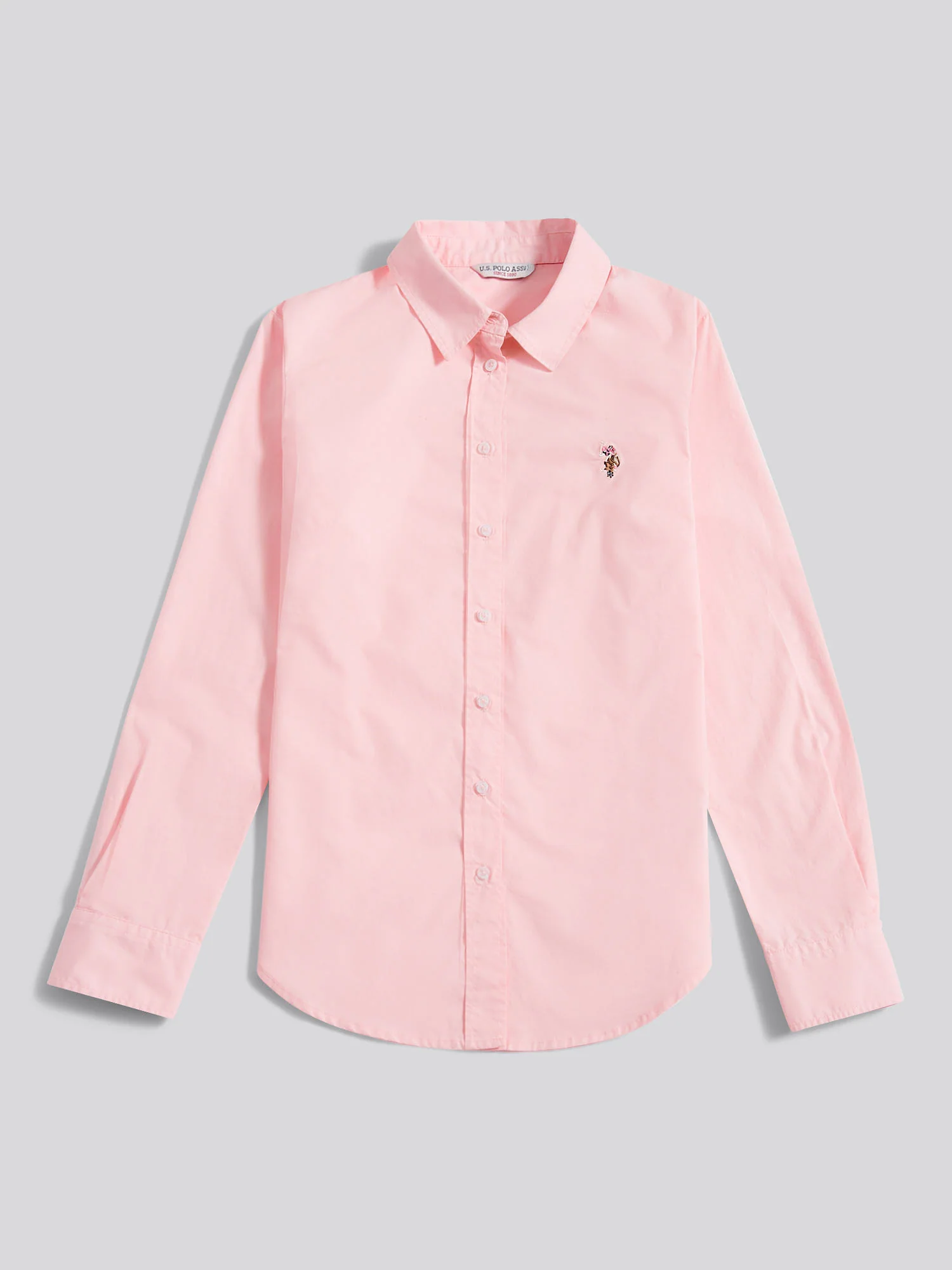 Women Classic Fit Shirt Poplin w Crystal Rose - Image 6