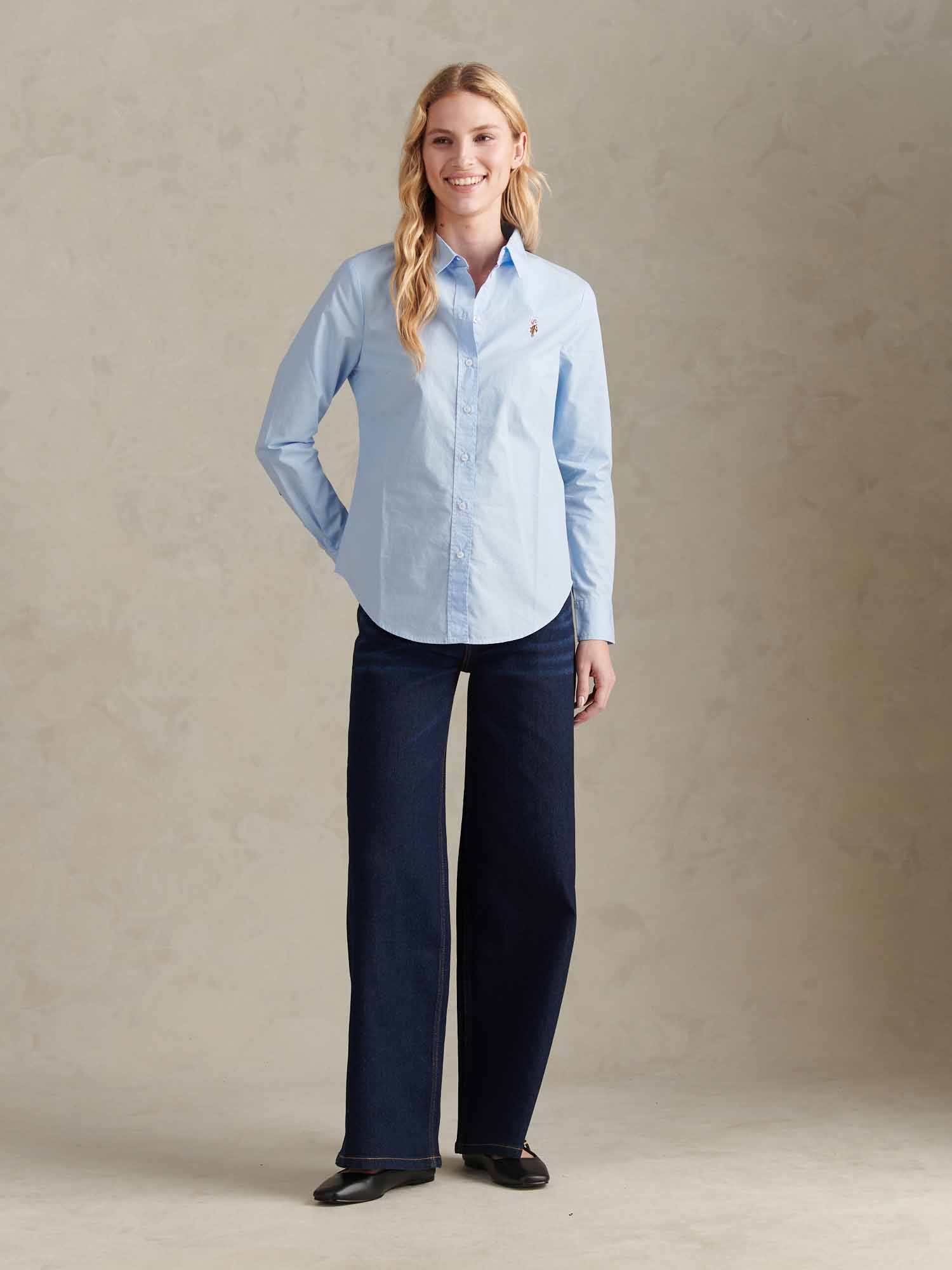 Womens Classic Fit Poplin Shirt Windsurfer - Image 6