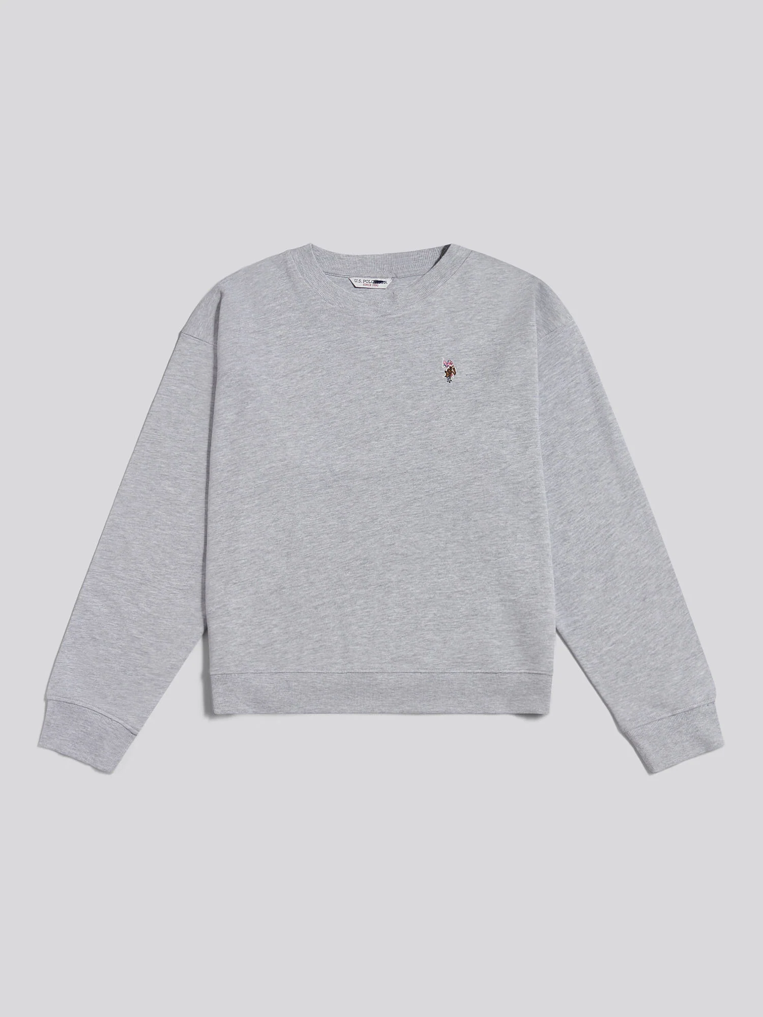 Bluza załogi podwójnej jeźdźcy w Pearl Grey Marg - Image 6