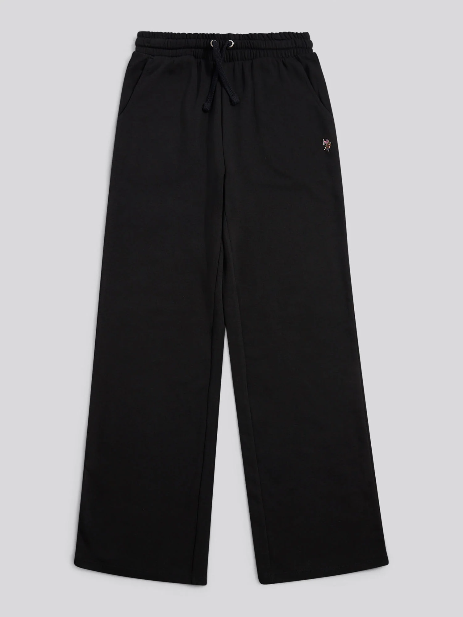 Womens Double Horsemen Wide Leg Jogger in Black / Multicolour DHM - Image 5