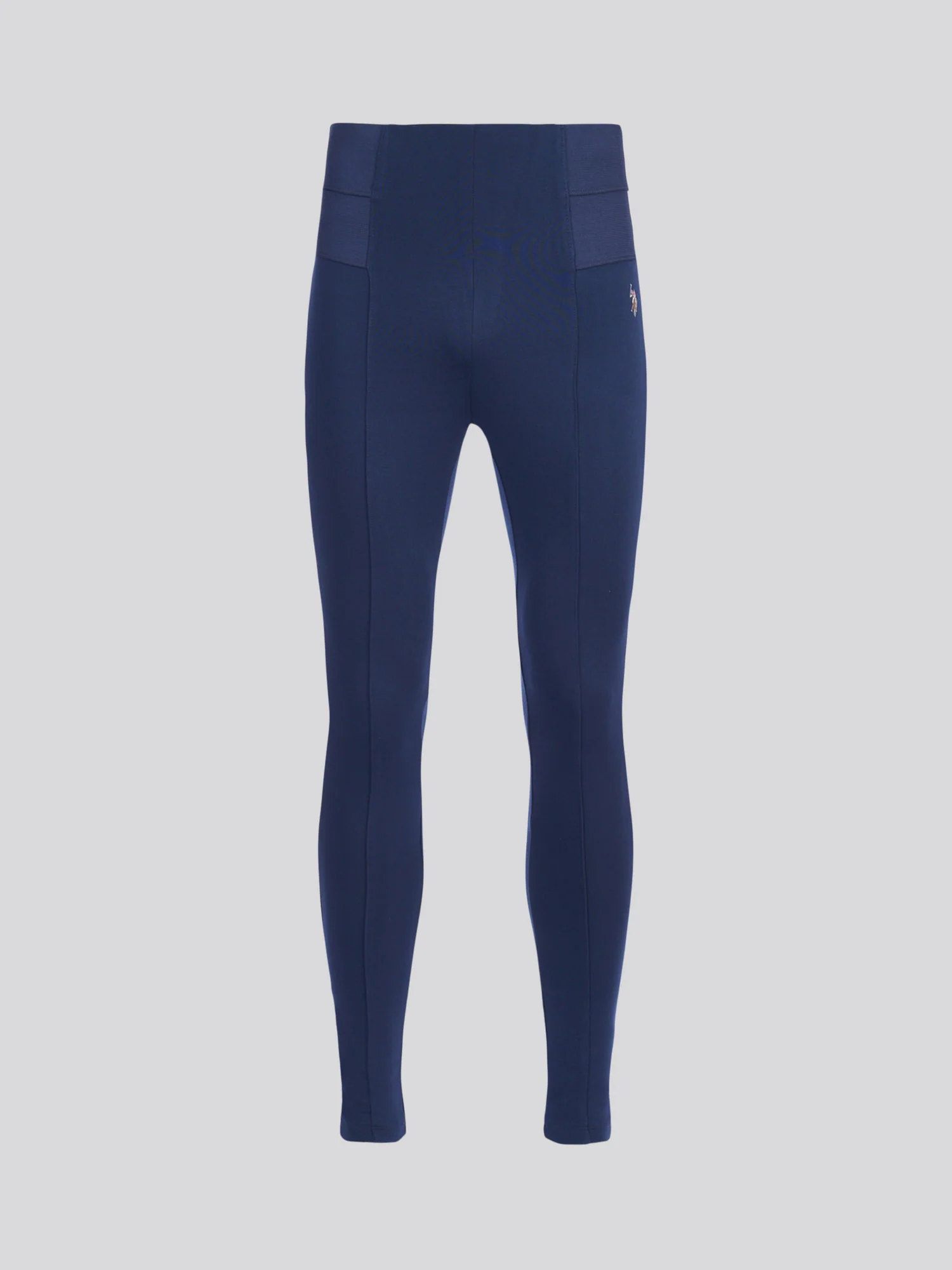 Womens Elasticated Waistband Leggings Navy Iris - Image 5
