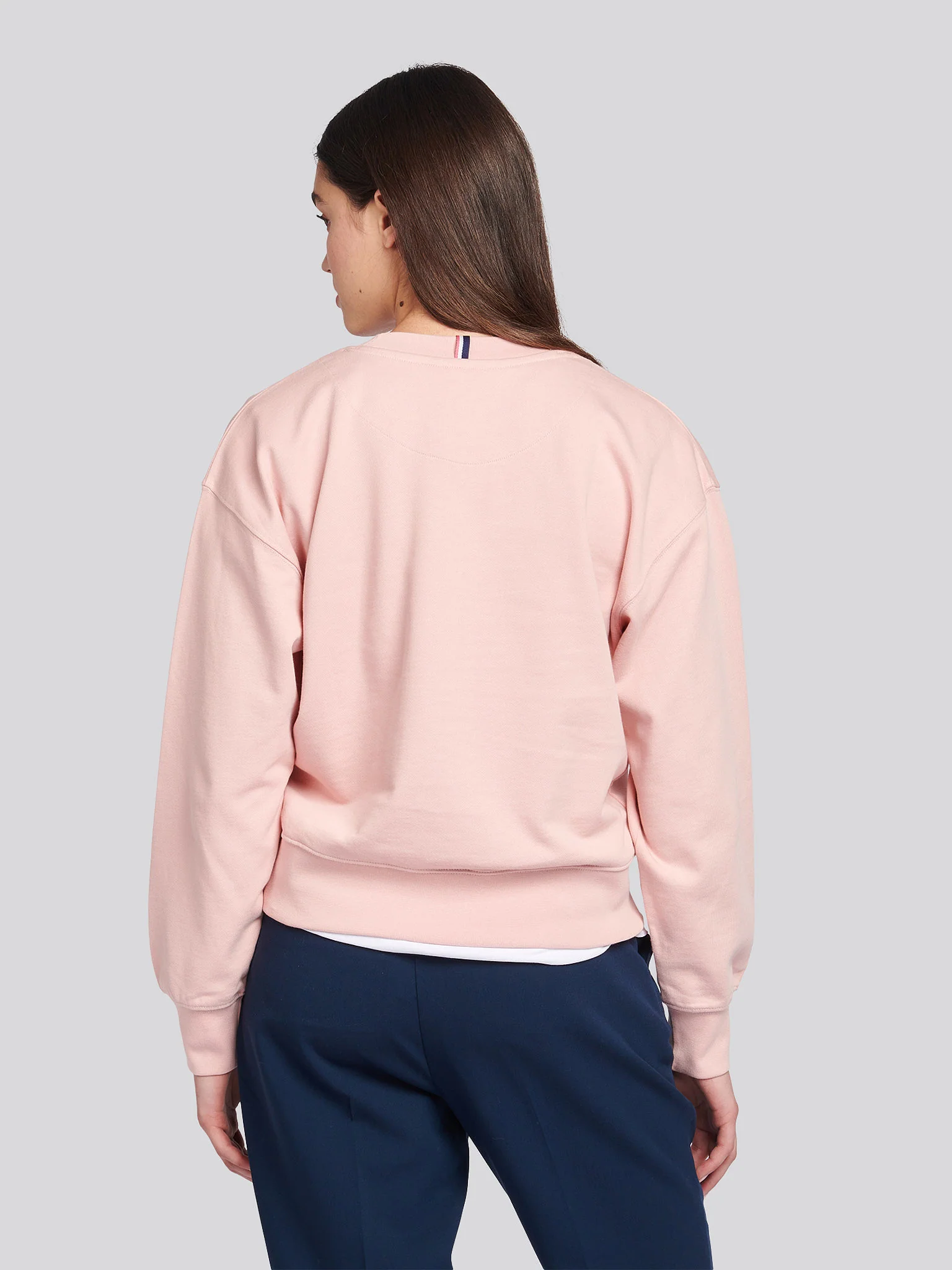 Duża bluza dla podwójnych jeźdźców damskich w srebrnym różowym - Image 4
