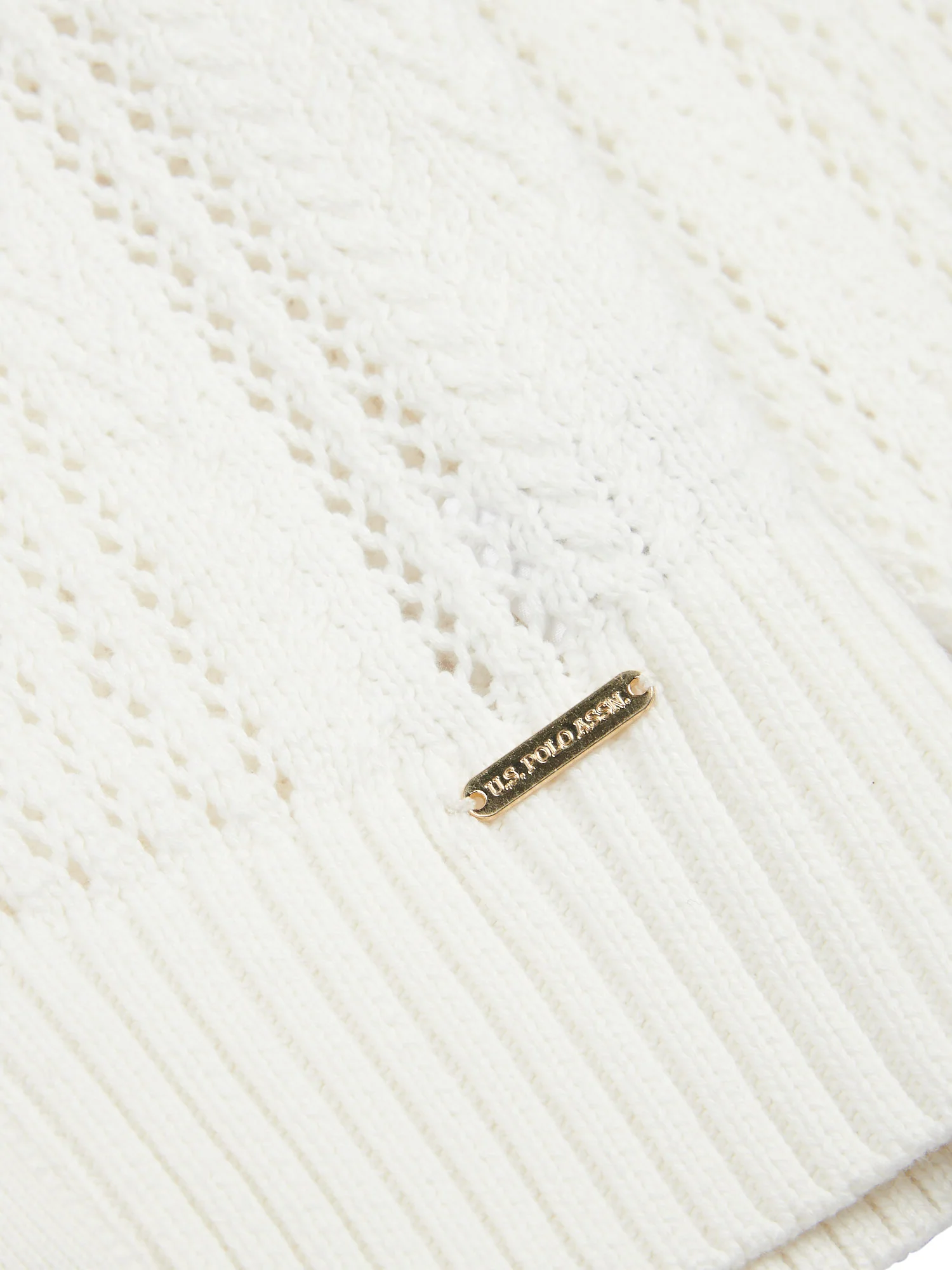 Women Open Knit Cardigan w Marshmallow - Image 7