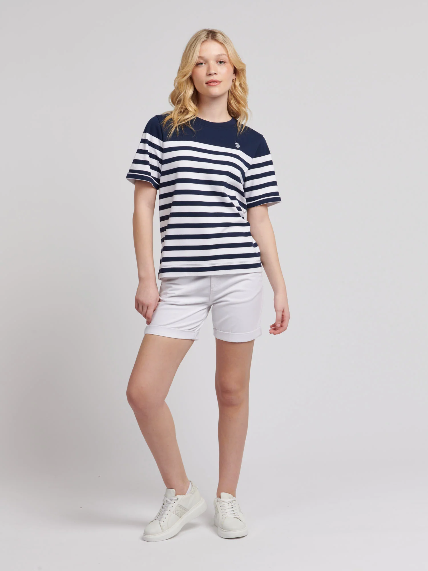 Koszulka Dams Regular Fit Inżynieria Stripe w granatowej tęczówce - Image 5