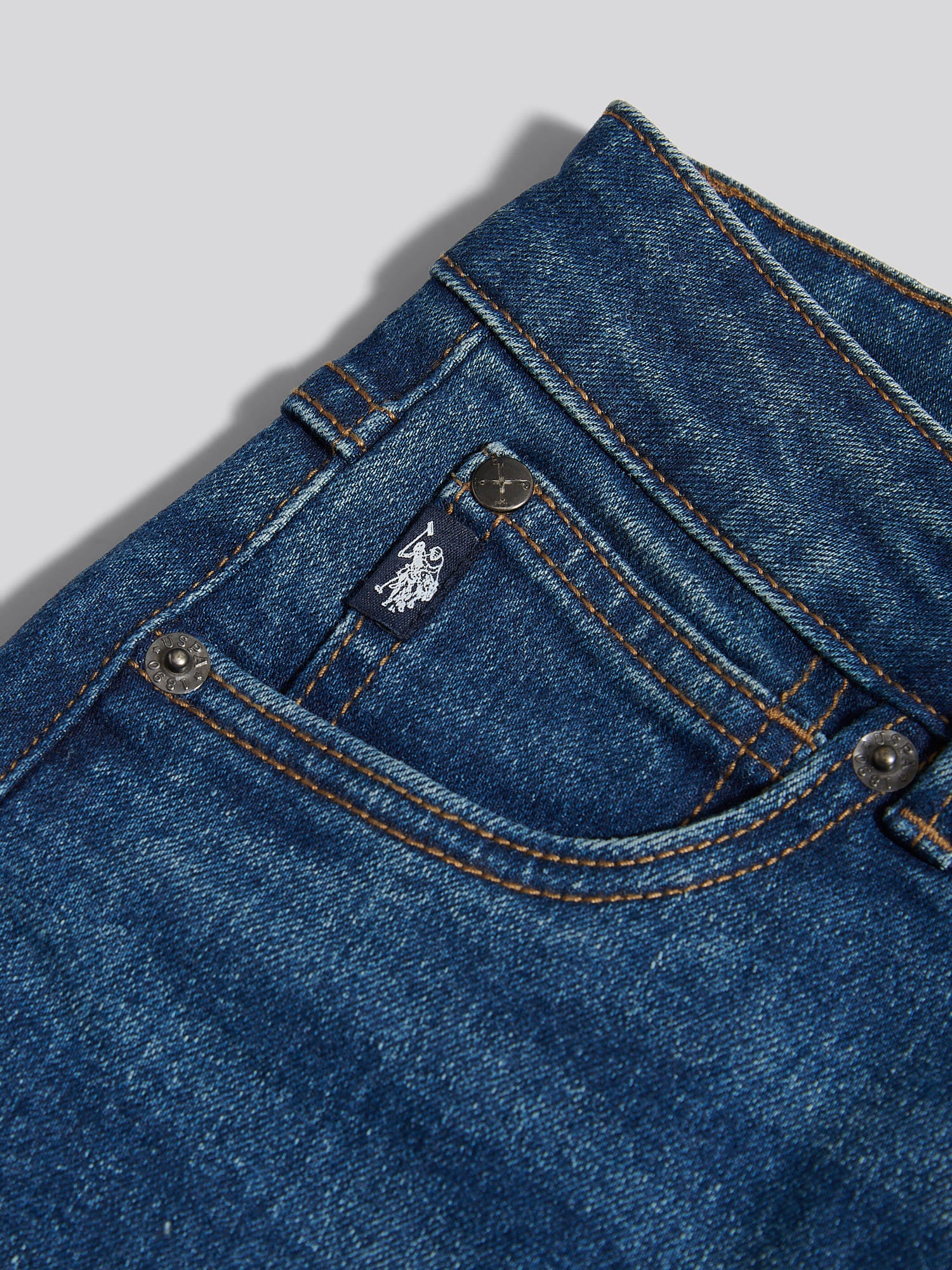 Womens Skinny Fit Denim Jeans Mid Wash - Image 7
